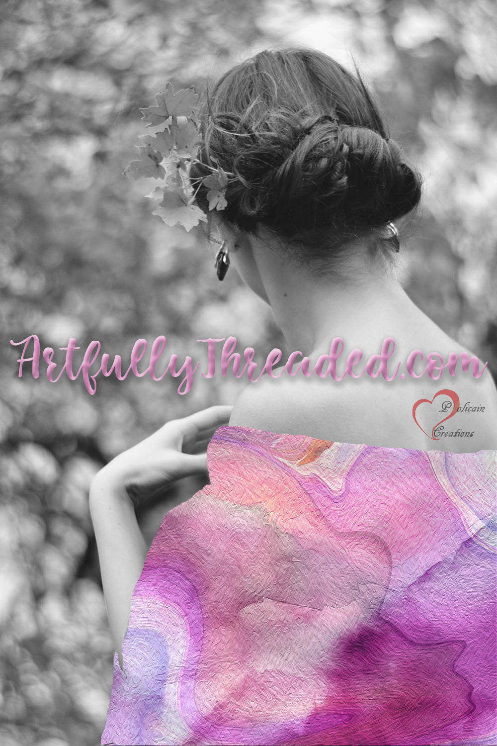 Peaceful Pinks Scarf Wrap or Shawl