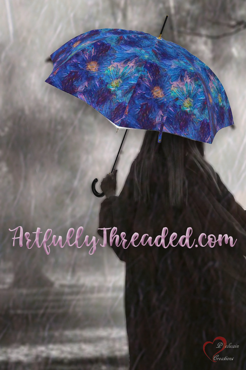 Beautiful Blues Umbrella