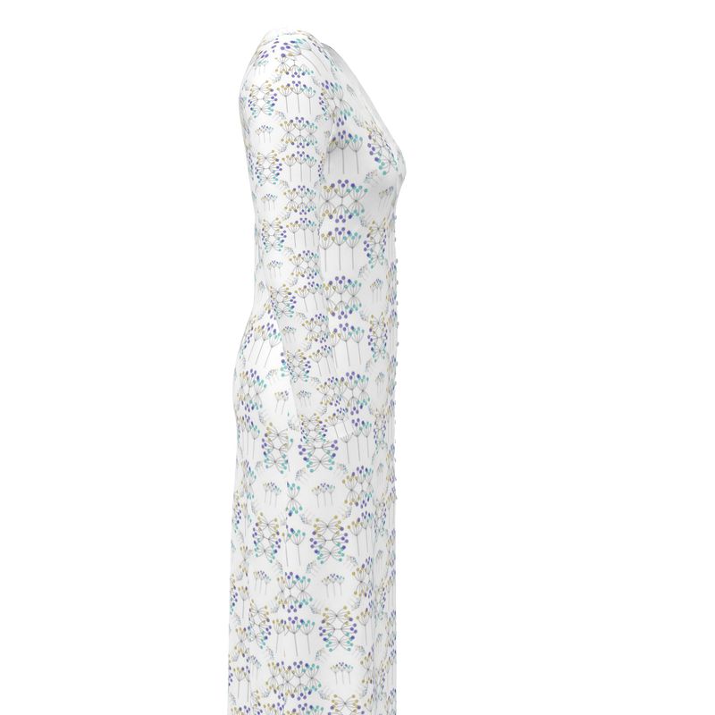 Line Art Simple Flowers Cardigan