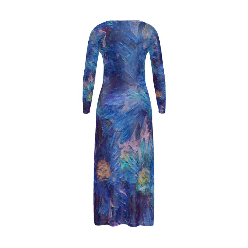 Beautiful Blues Long Cardigan / Button Dress