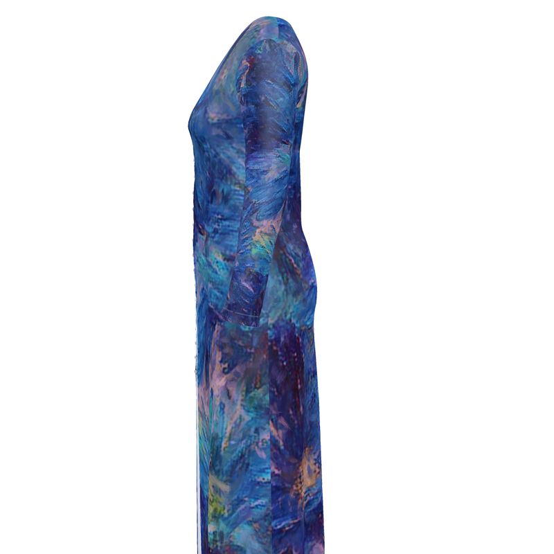 Beautiful Blues Long Cardigan / Button Dress