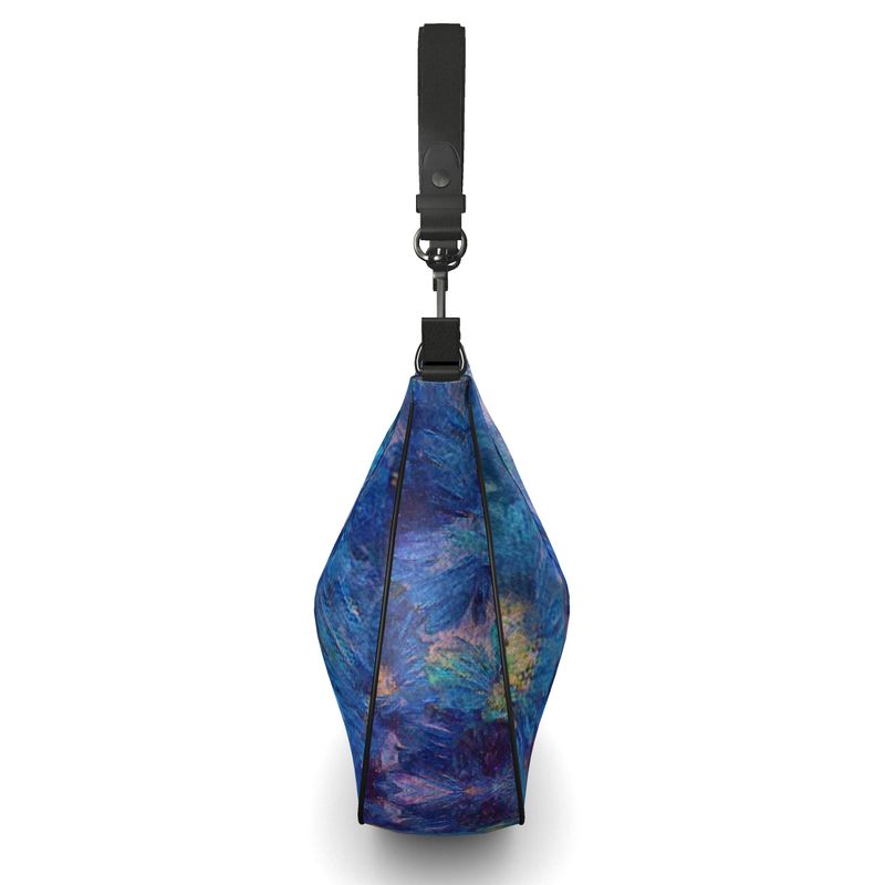 Beautiful Blues Curve Hobo Bag