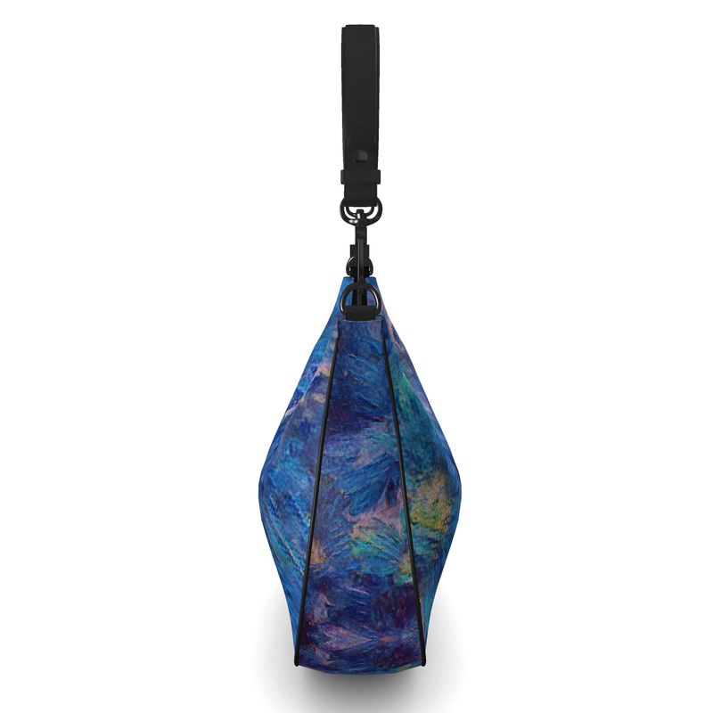 Beautiful Blues Curve Hobo Bag