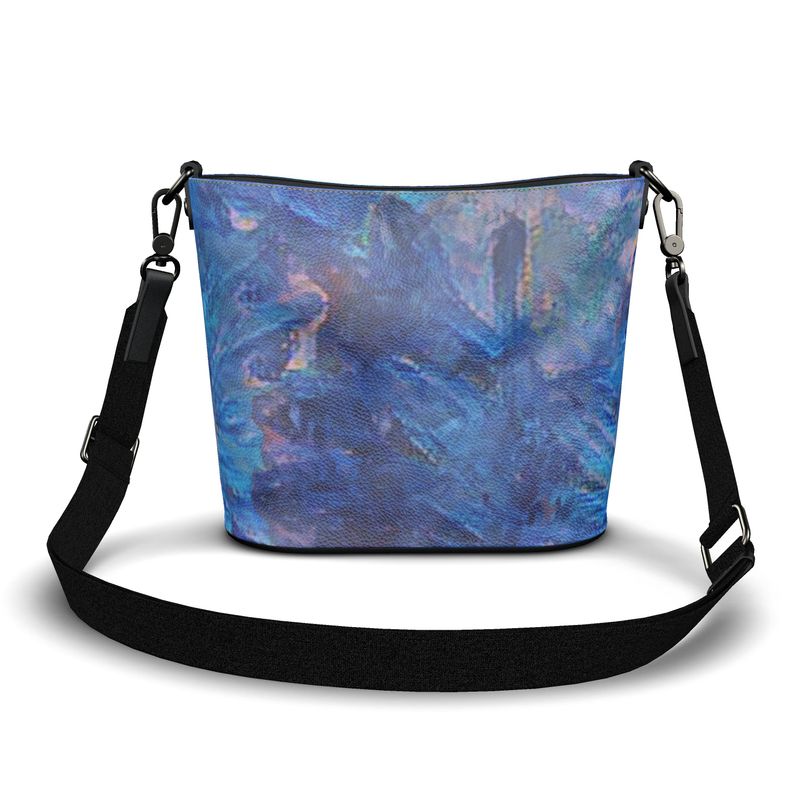 Beautiful Blues Penzance Large Leather Bucket Tote