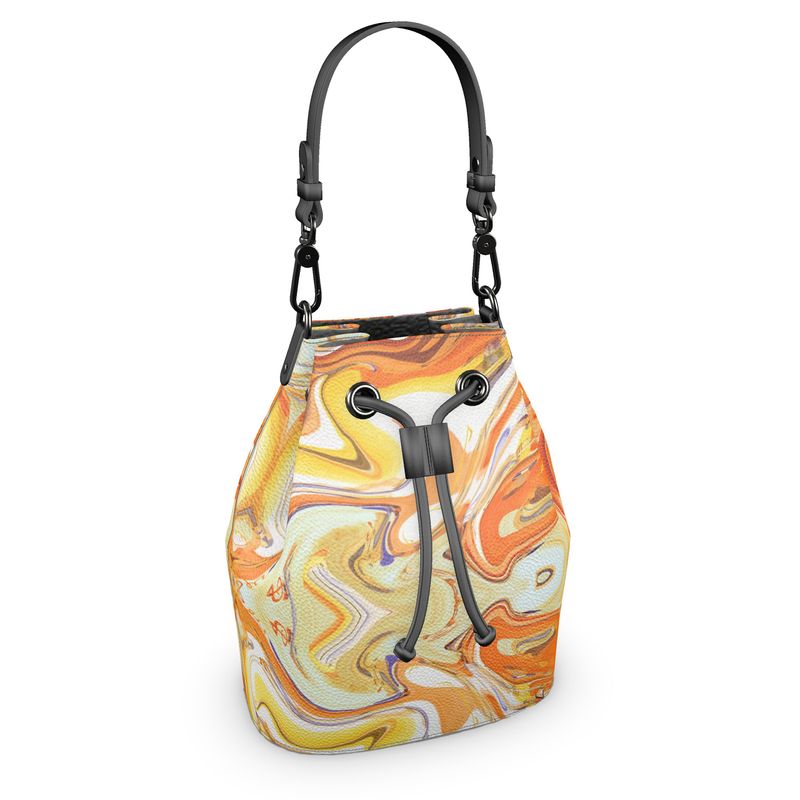 Coffee and Caramel Bucket Bag