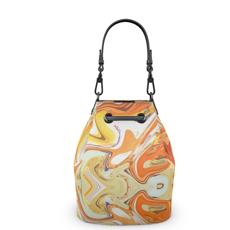 Coffee and Caramel Bucket Bag