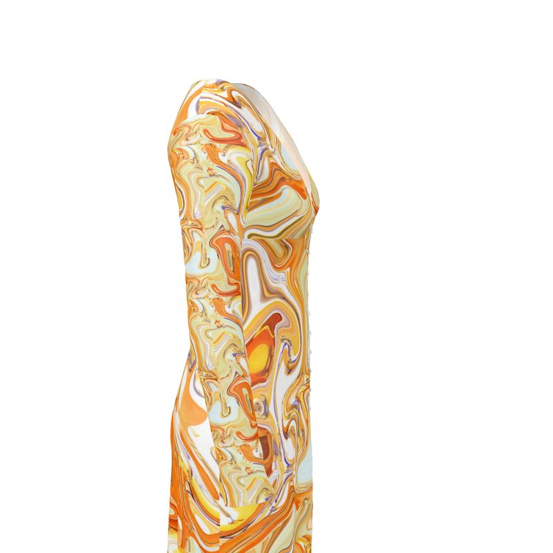 Coffee and Caramel Ladies Cardigan / Button Dress