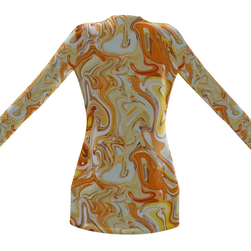 Coffee and Caramel Ladies Cardigan With Pockets