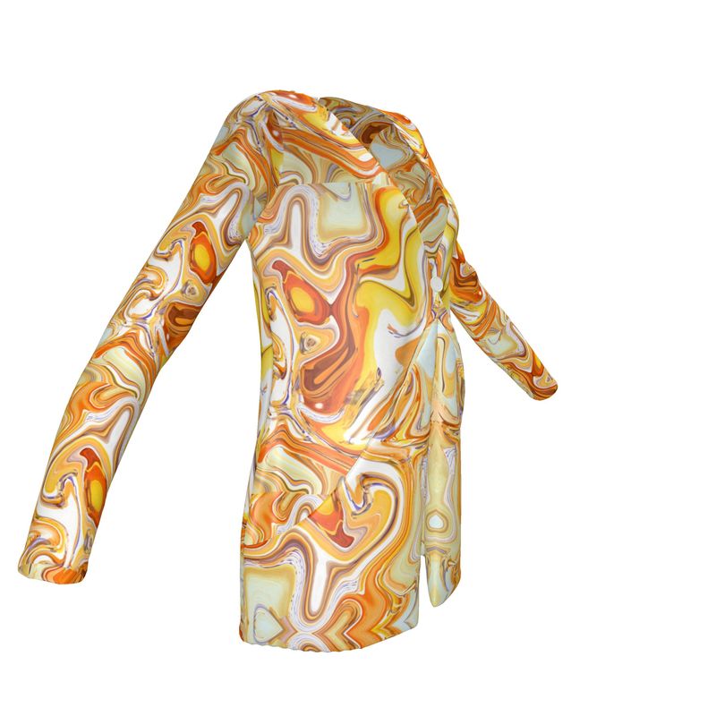 Coffee and Caramel Ladies Cardigan With Pockets