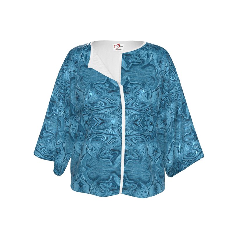 Blue Denim Design Kimono Blazer / Jacket