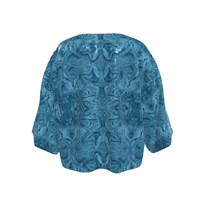 Blue Denim Design Kimono Blazer / Jacket