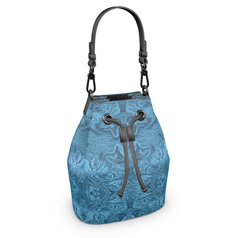 Blue Denim Design Bucket Bag