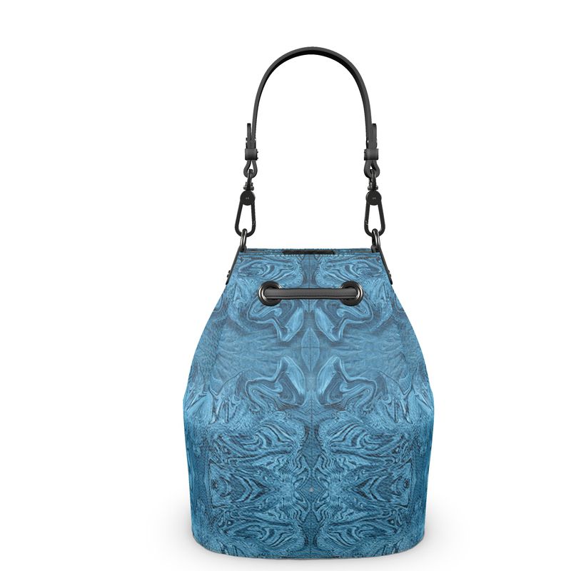 Blue Denim Design Bucket Bag