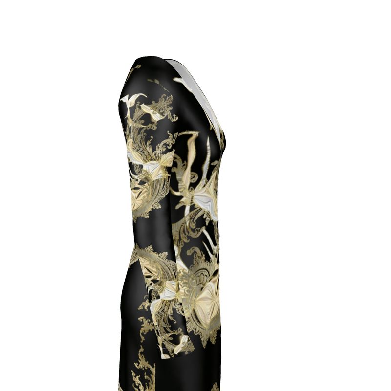 Golden Threads Ladies Cardigan / Button Dress