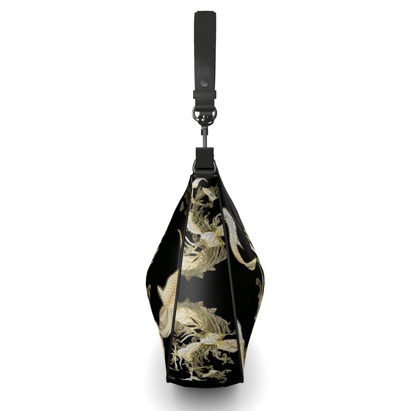 Golden Threads Curve Hobo Bag