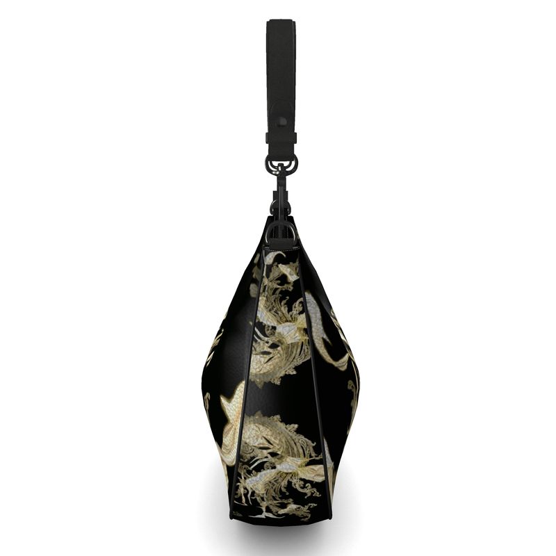 Golden Threads Curve Hobo Bag