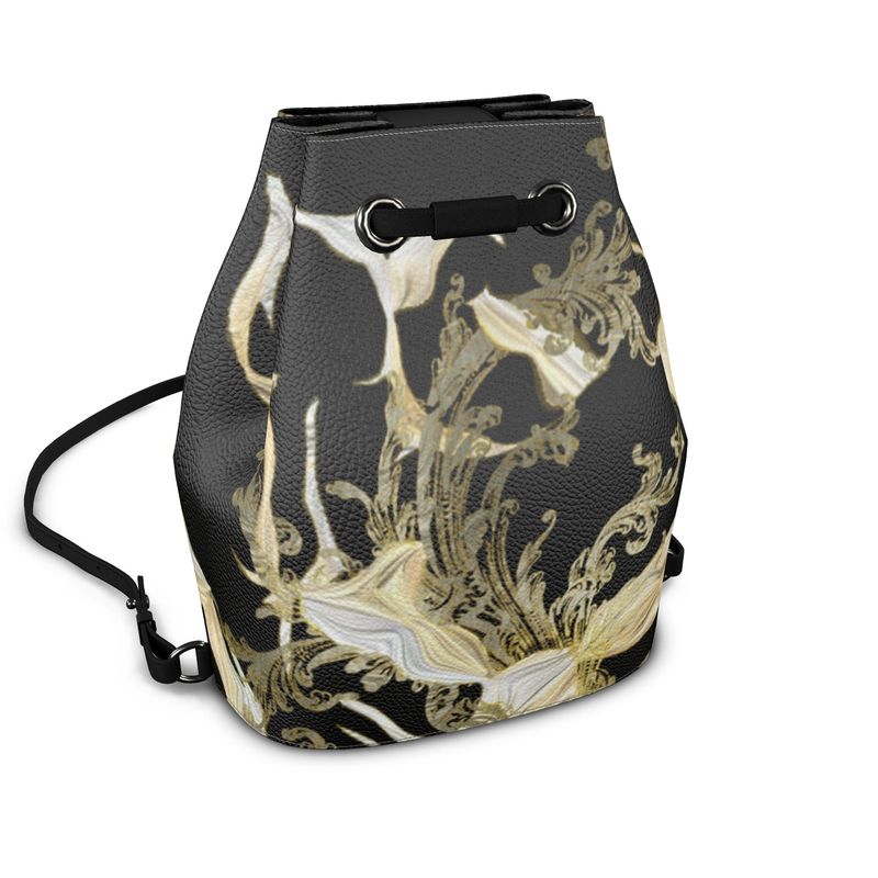 Golden Threads Bucket Backpack