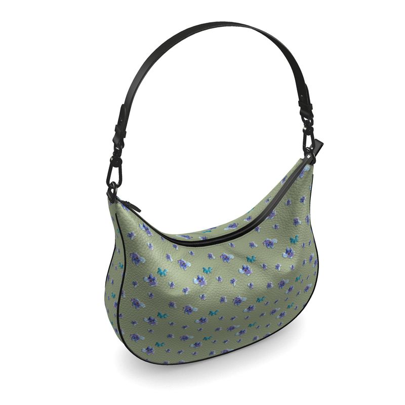 A Bit of Purple Curve Hobo Bag