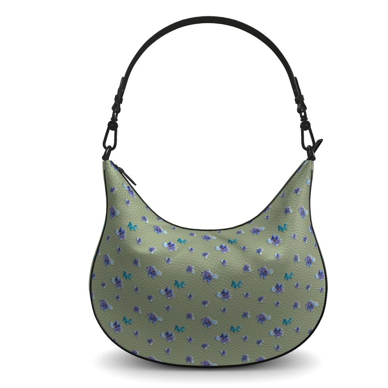 A Bit of Purple Curve Hobo Bag