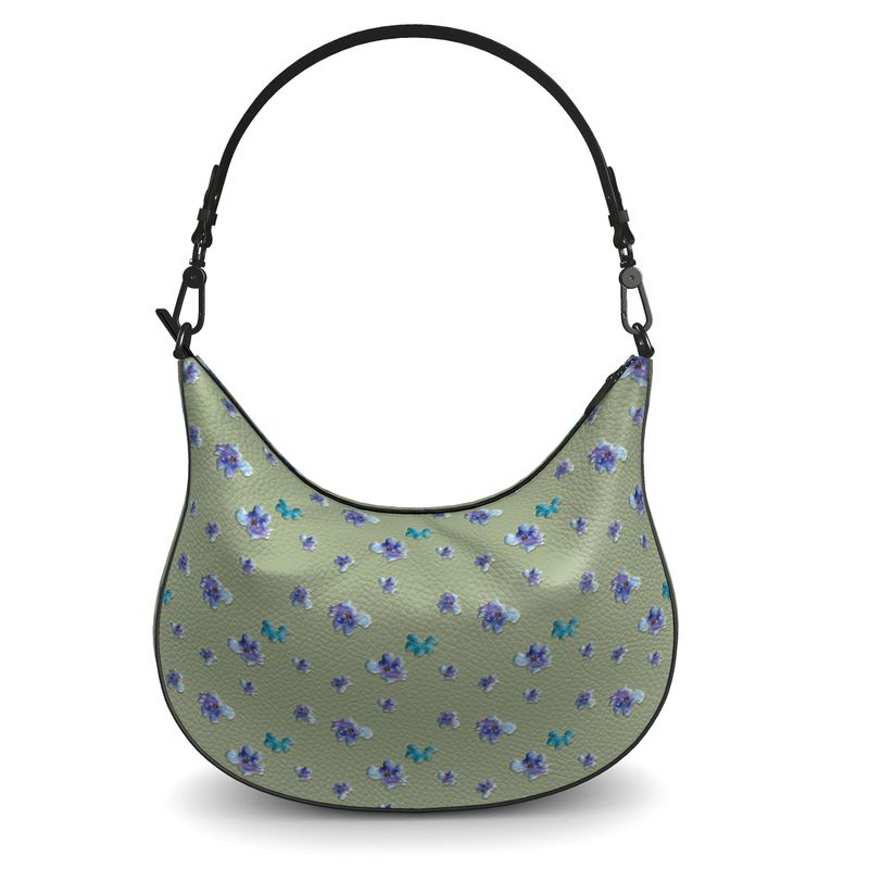 A Bit of Purple Curve Hobo Bag
