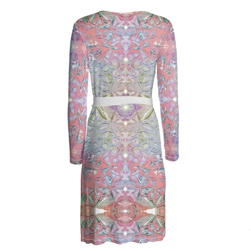 Pretty in Pastels Wrap Dress