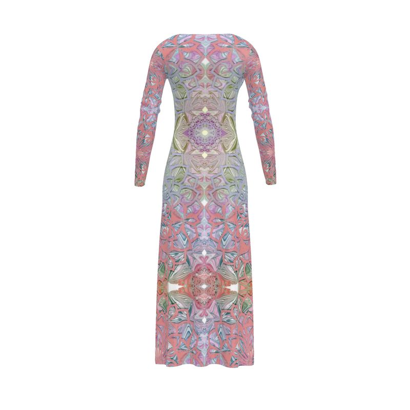 Pretty in Pastels Long Ladies Cardigan / Button Dress