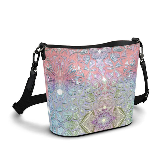 Pretty in Pastels Penzance Large Leather Bucket Tote