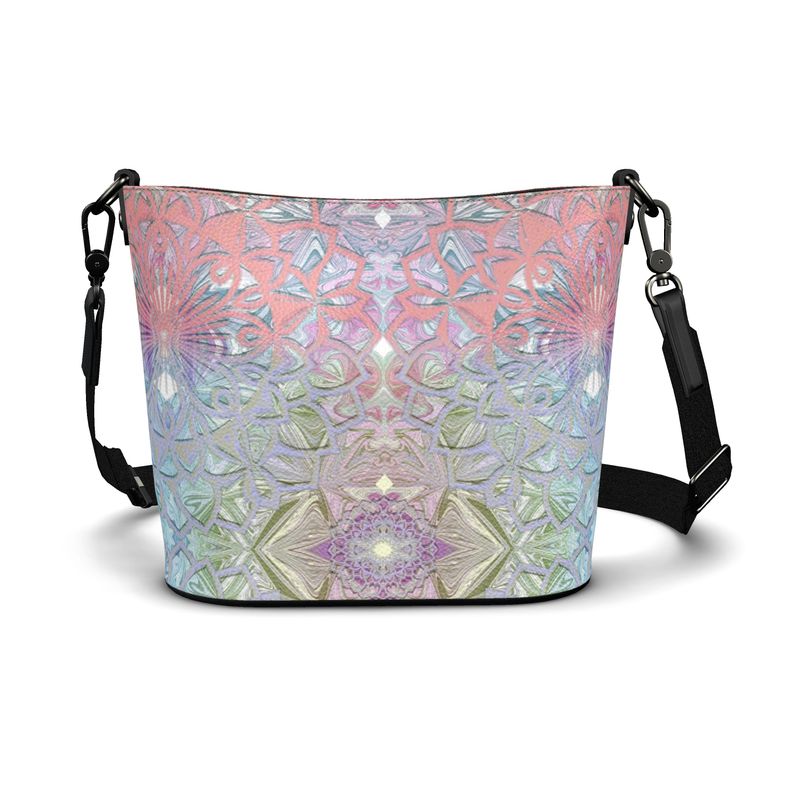 Pretty in Pastels Penzance Large Leather Bucket Tote