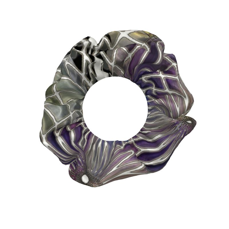 3 Pack of Hair Scrunchies - Pastel, Gold and Pewter