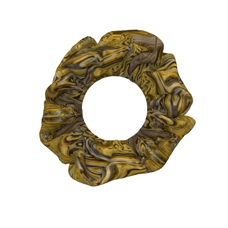 3 Pack of Hair Scrunchies - Pastel, Gold and Pewter