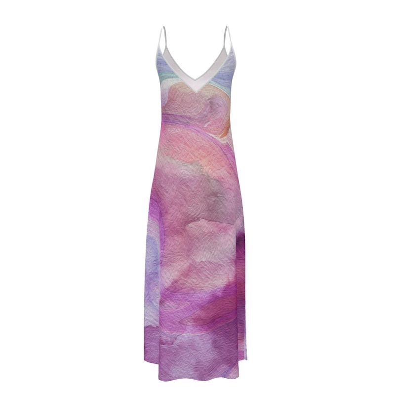 Peaceful Pinks Long Slip Dress