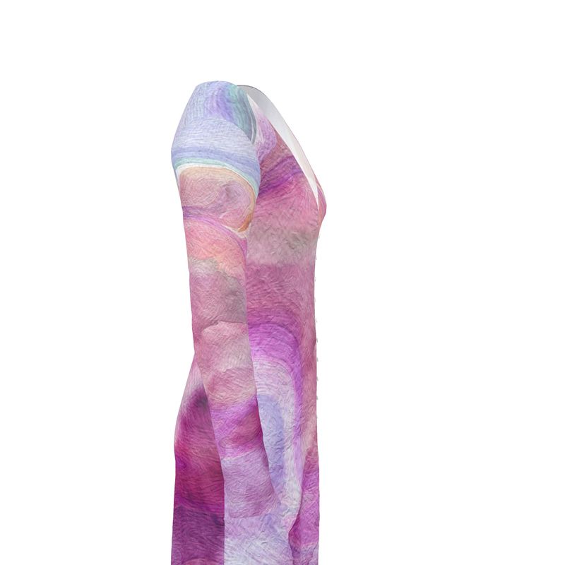 Peaceful Pinks Ladies Cardigan / Button Dress