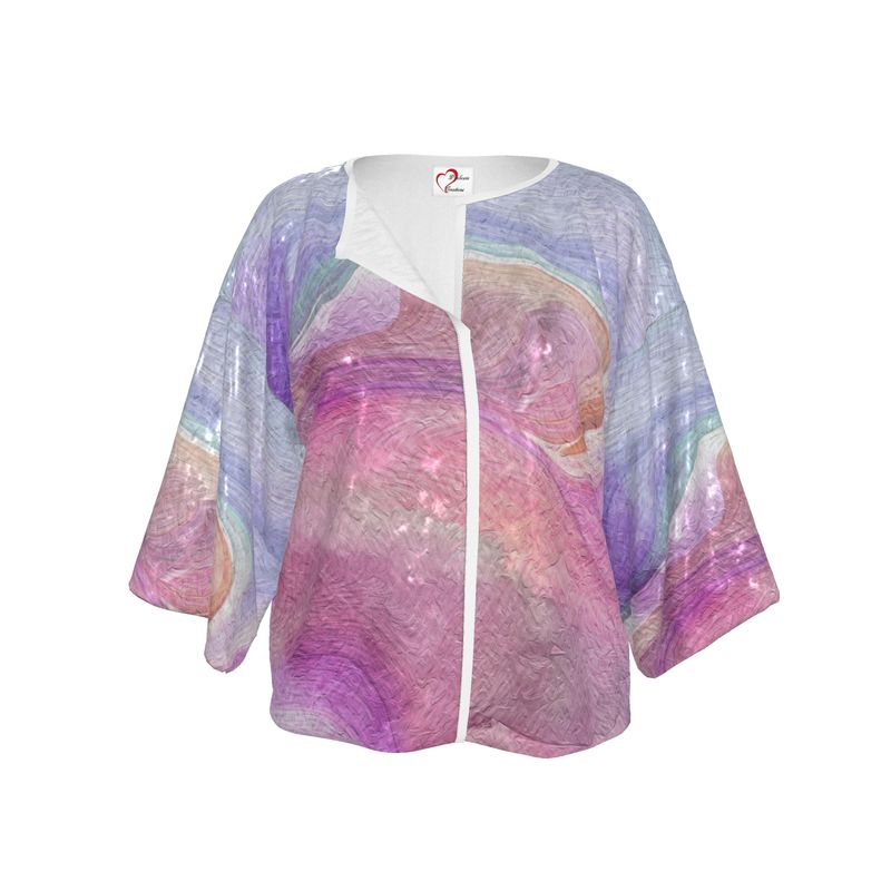 Peaceful Pinks Kimono Blazer / Jacket