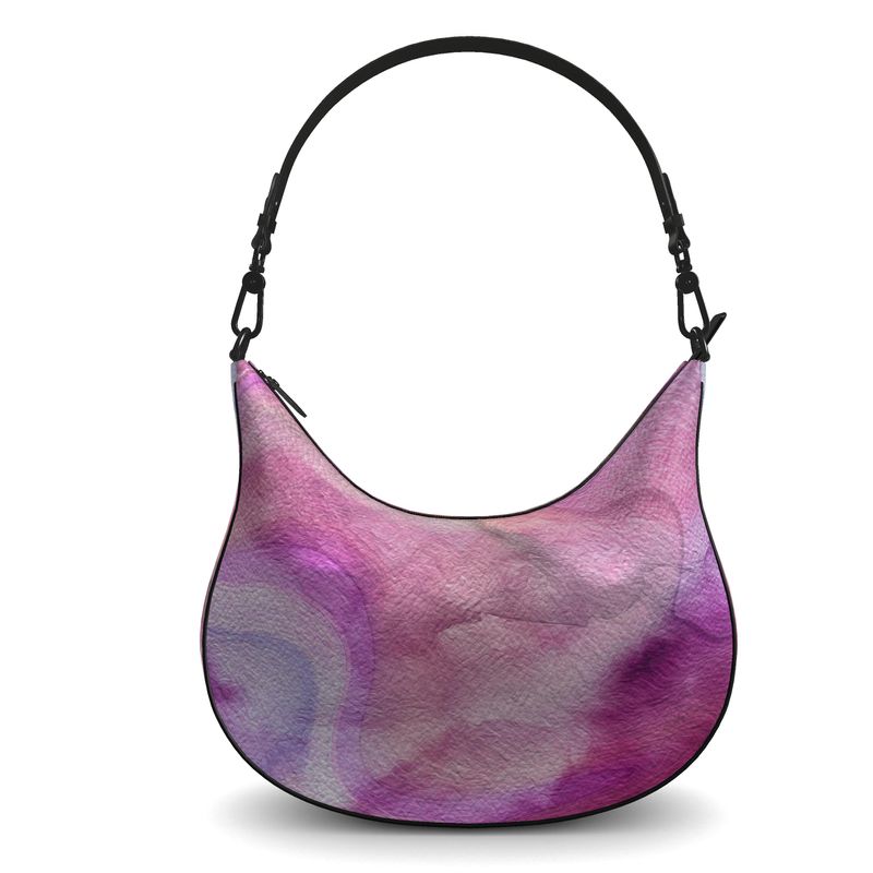 Peaceful Pinks Curve Hobo Bag