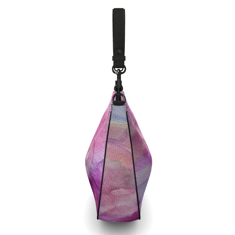 Peaceful Pinks Curve Hobo Bag