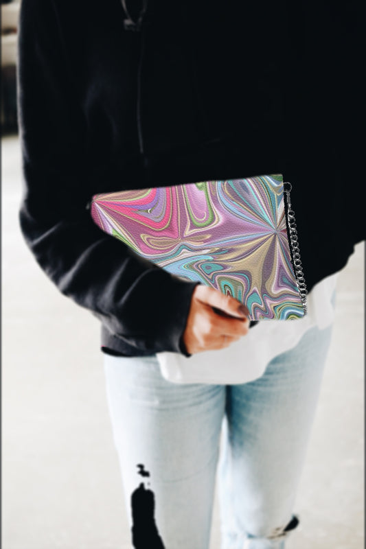 60s Time Travel Crossbody Bag With Removable Chain