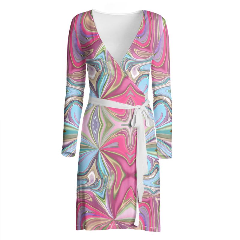 60s Time Travel Wrap Dress