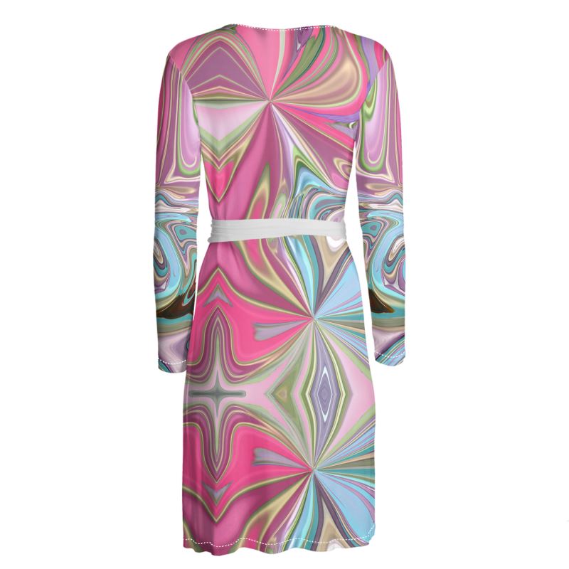 60s Time Travel Wrap Dress