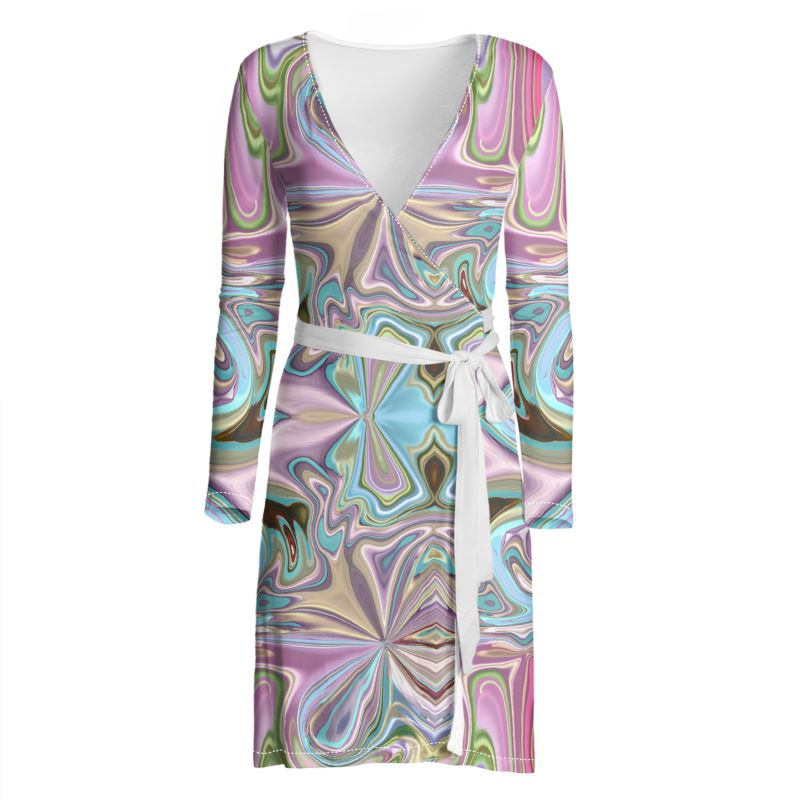 60s Time Travel Wrap Dress