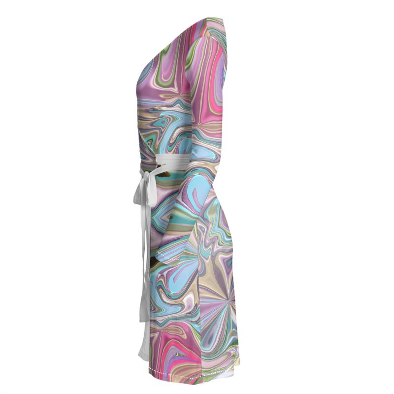 60s Time Travel Wrap Dress