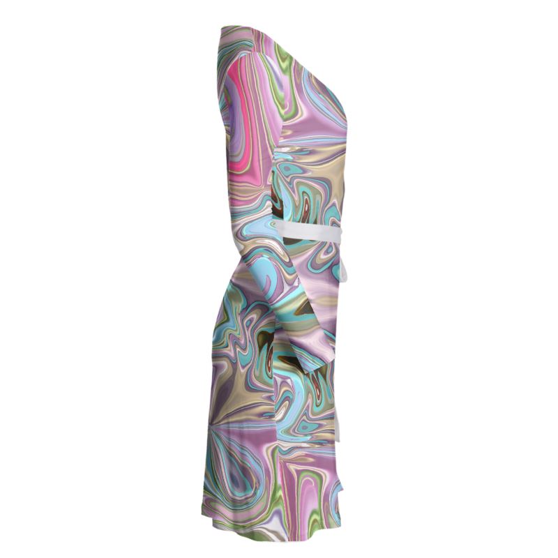 60s Time Travel Wrap Dress
