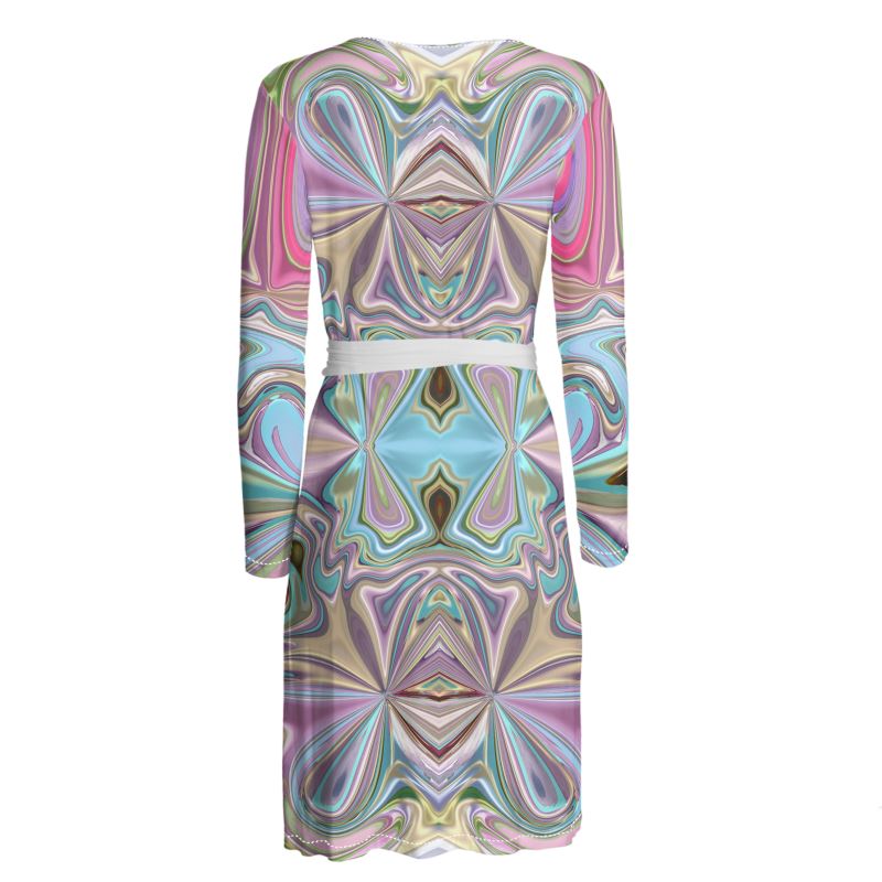 60s Time Travel Wrap Dress