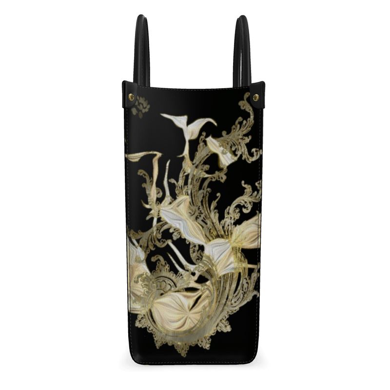 Golden Threads Leather Shopper Bag