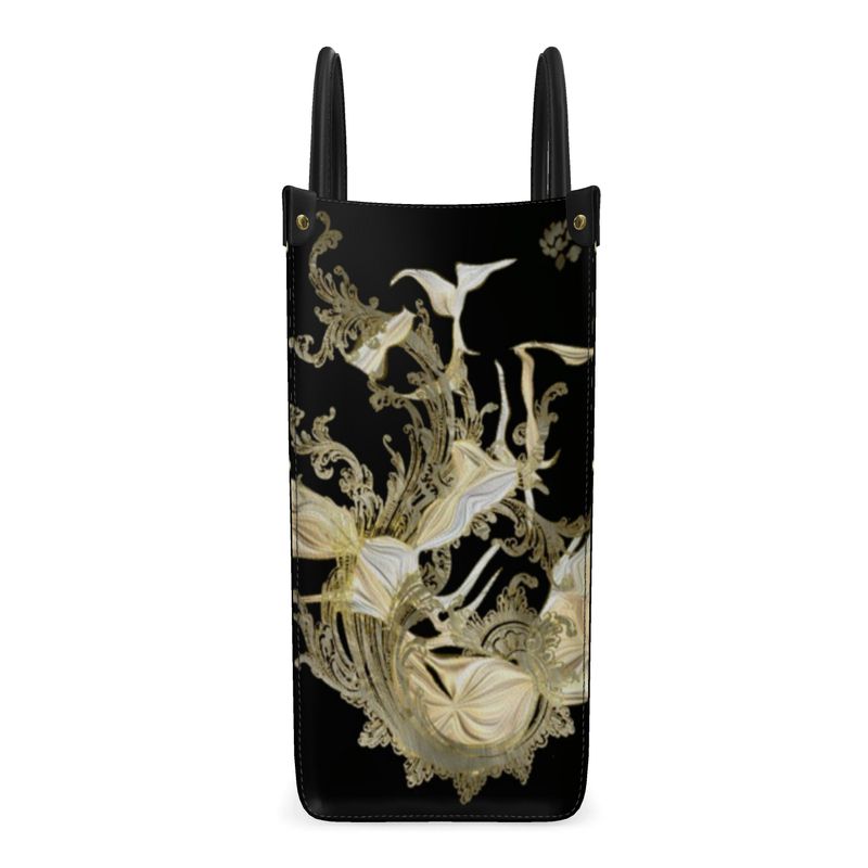 Golden Threads Leather Shopper Bag