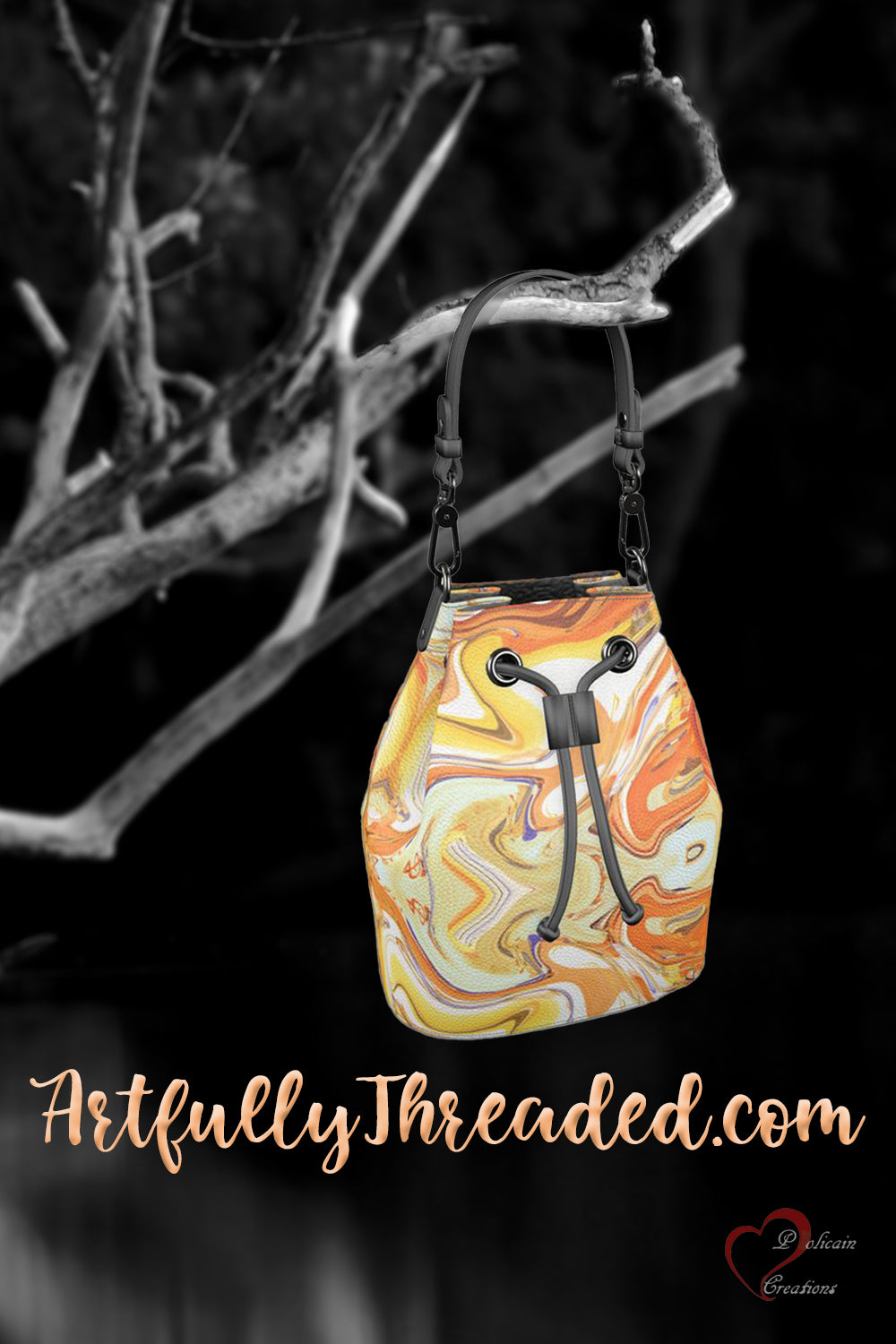 Coffee and Caramel Bucket Bag