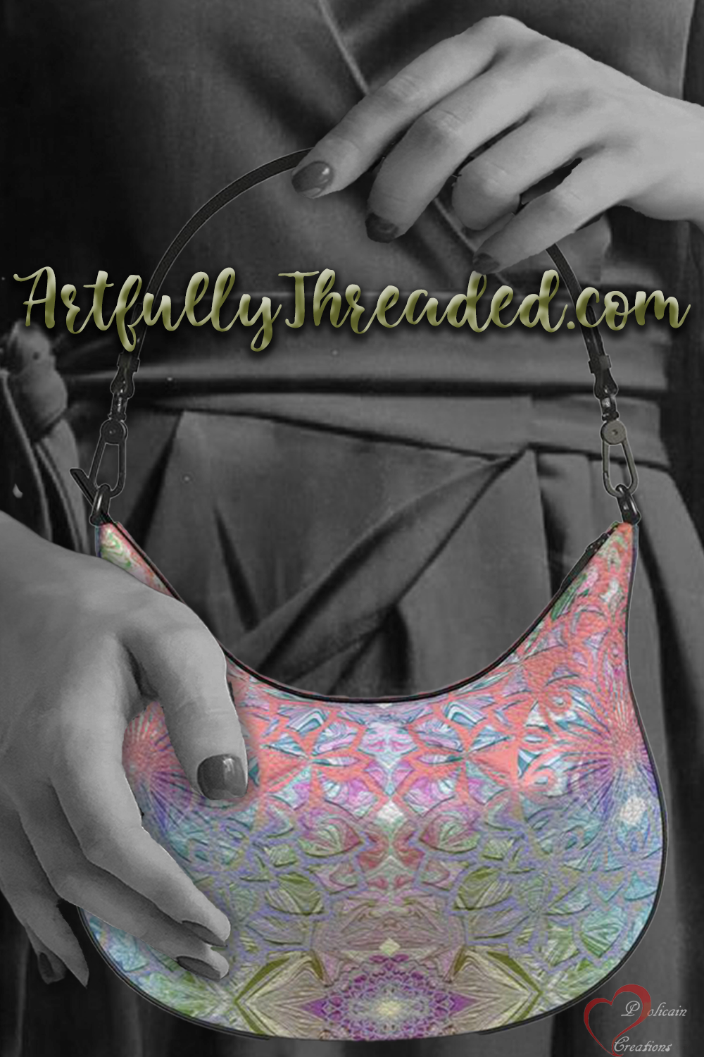 Pretty in Pastels Curve Hobo Bag