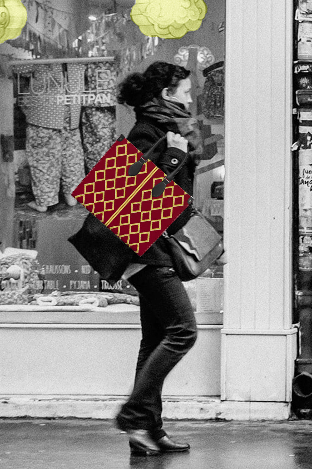 Dress Me Up Leather Shopper Bag