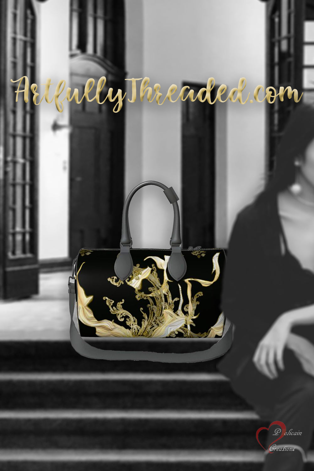 Golden Threads Duffel  Bag