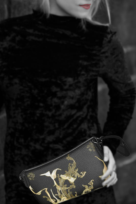 Golden Threads Baguette Bag