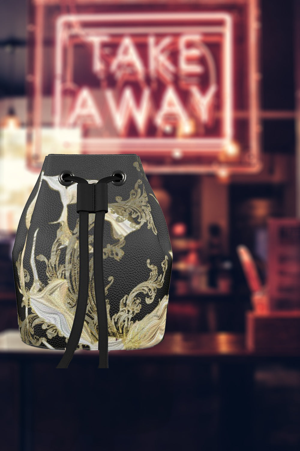 Golden Threads Bucket Backpack